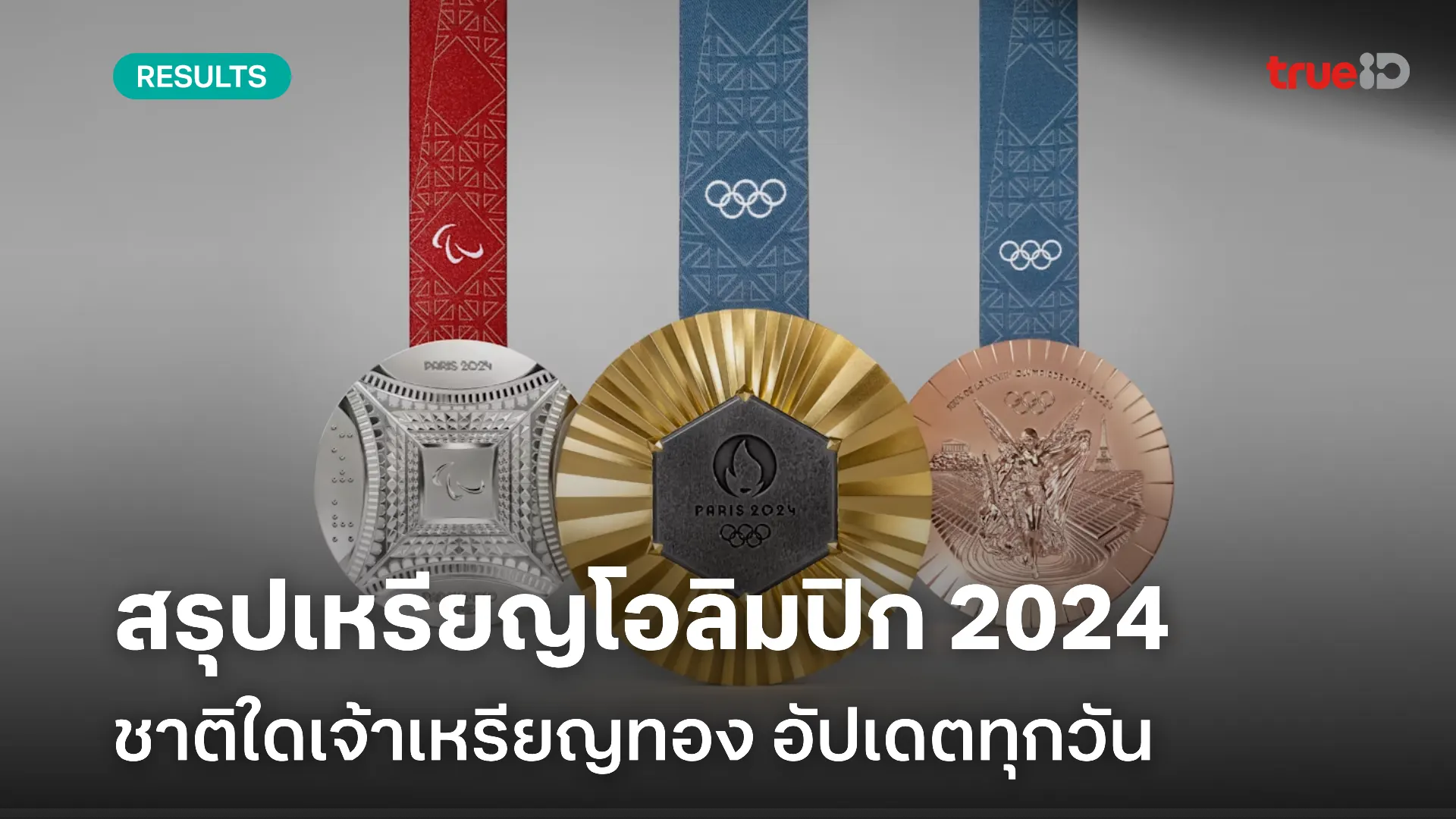 สรุปเหรียญโอลิมปิก 2024 ตารางเหรียญปารีสเกมส์ วันนี้ 11 ส.ค. 67 อัปเดตล่าสุด