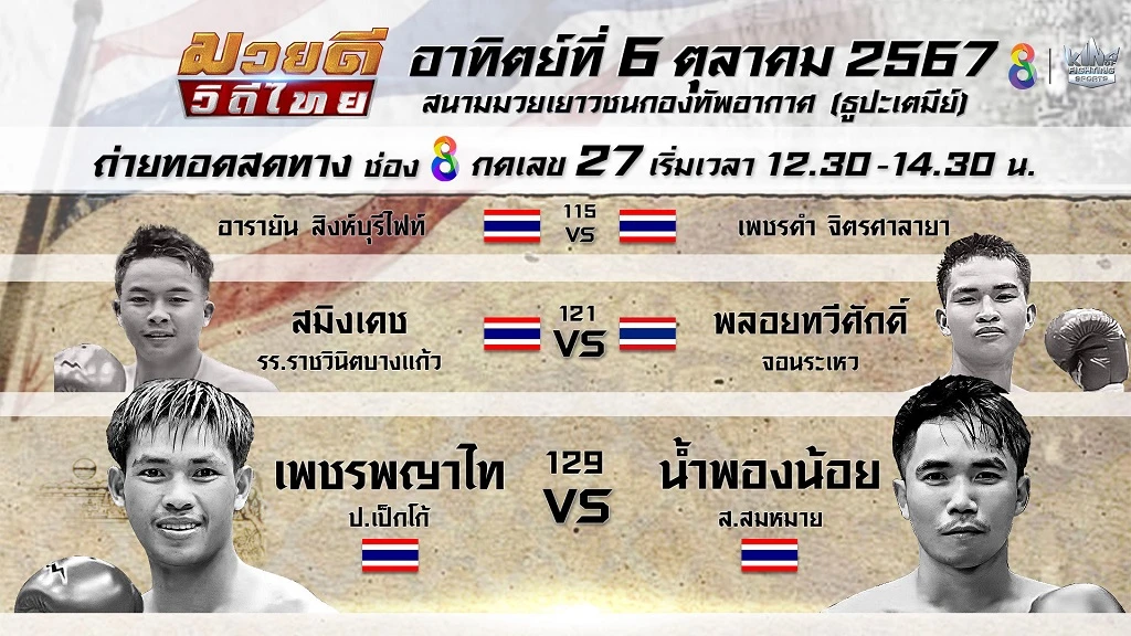 สล็อต1150 สุดเดือด!! แฟนมวยเตรียมสนุก 3 รายการมวยสด สุดสัปดาห์ ช่อง 8