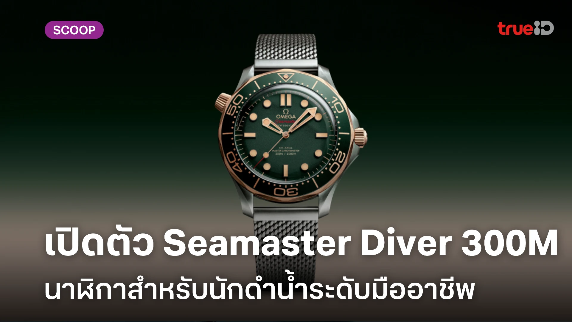 เปิดตัว OMEGA Seamaster Diver 300M ความโดดเด่นบนข้อมือนักดำน้ำอาชีพ