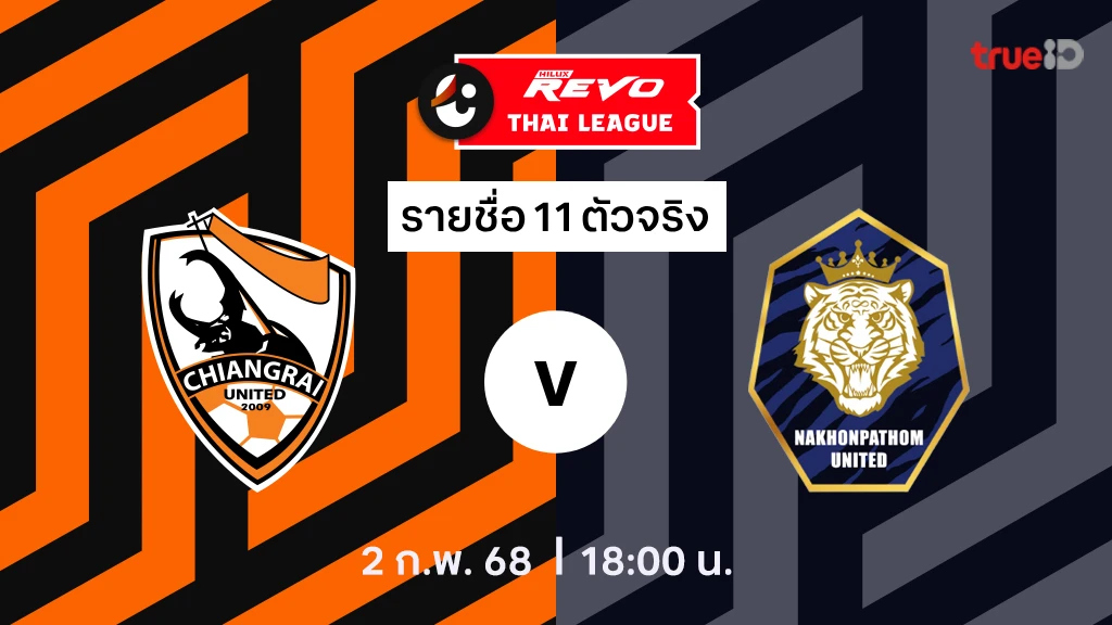 สิงห์ เชียงราย VS นครปฐม : รายชื่อ 11 ตัวจริง ไทยลีก 2024/25 (ลิ้งก์ดูบอลสด) สิงห์ เชียงราย VS นครปฐม : รายชื่อ 11 ตัวจริง ไทยลีก 2024/25 (ลิ้งก์ดูบอลสด)