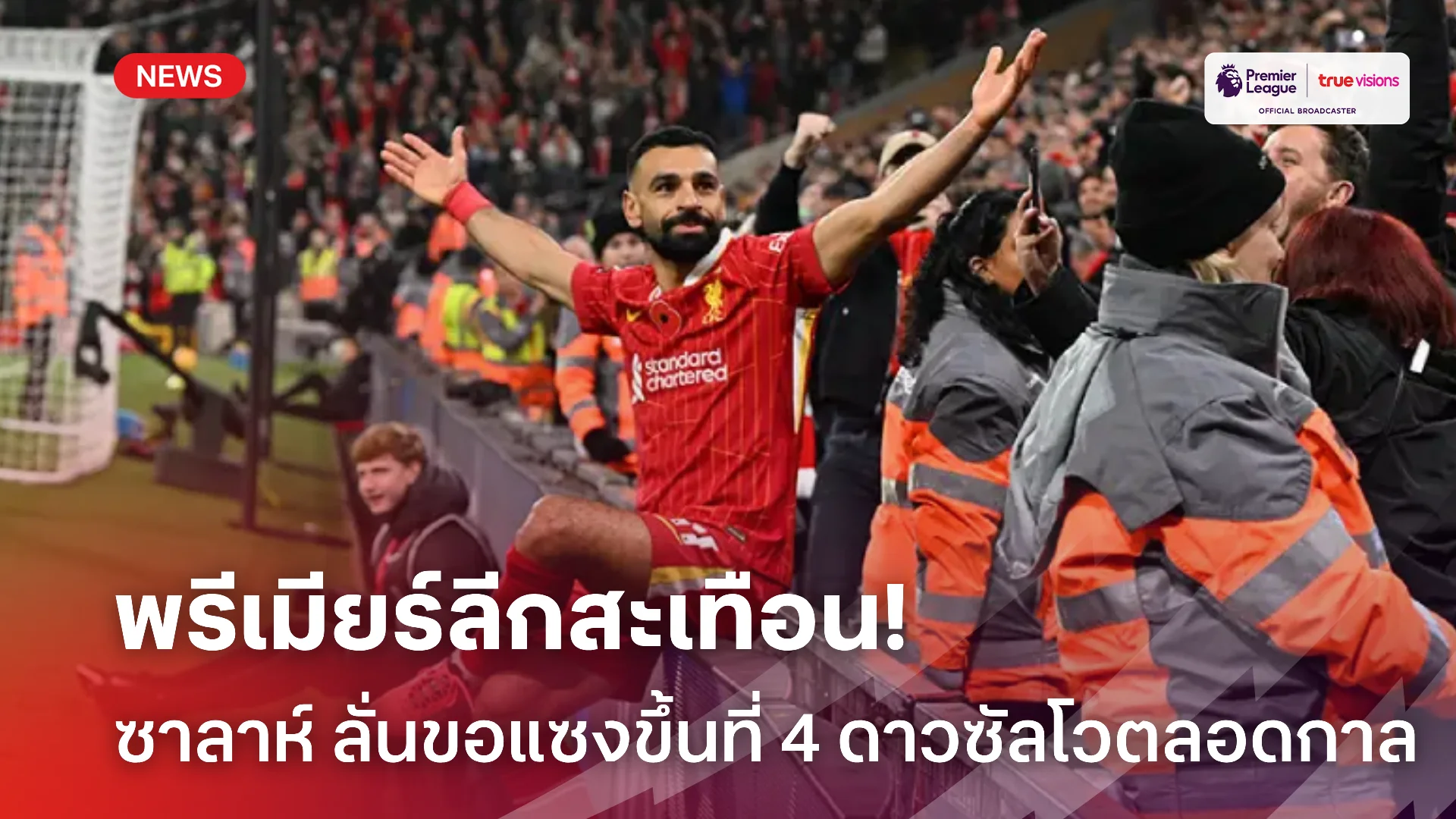 ทำลายให้หมด.! ซาลาห์ ลั่นขอแซงขึ้นที่ 4 ดาวซัลโวพรีเมียร์ลีกตลอดกาล
