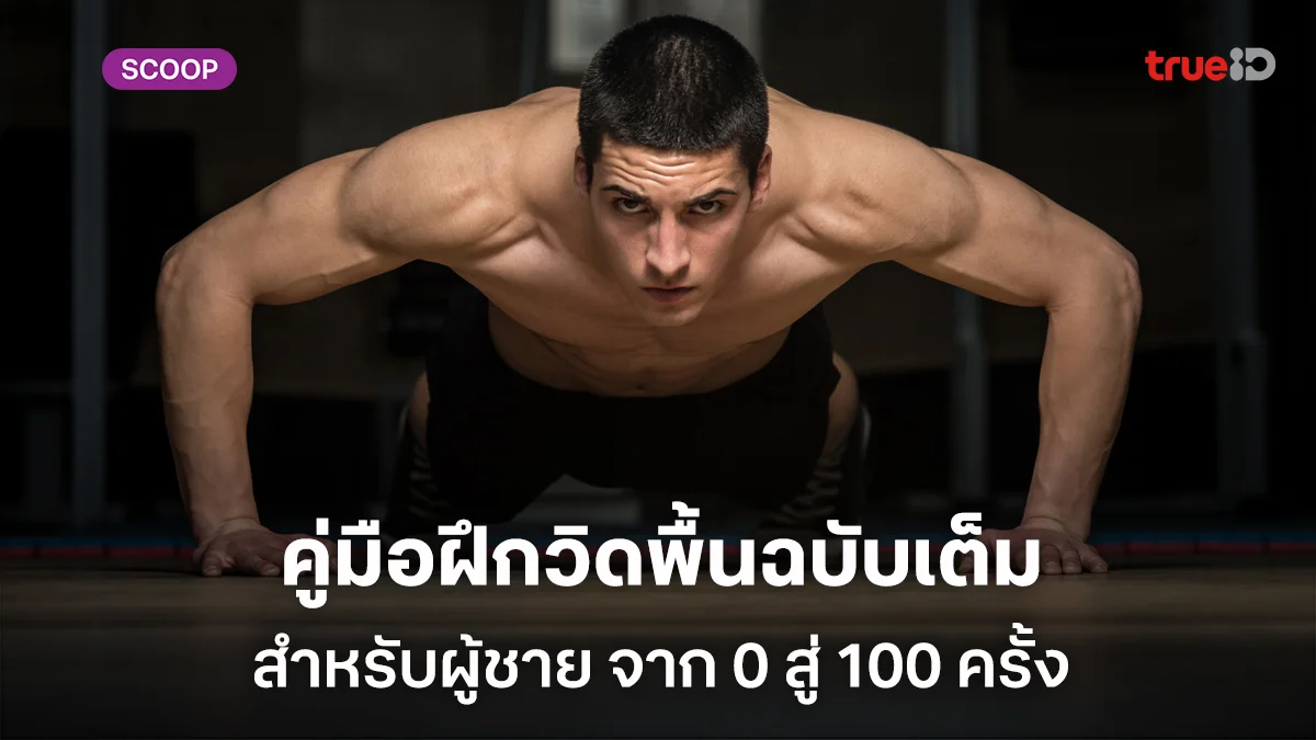คู่มือฝึกวิดพื้นฉบับเต็มสำหรับผู้ชาย จาก 0 สู่ 100 ครั้ง ที่ทุกคนทำได้ คู่มือฝึกวิดพื้นฉบับเต็มสำหรับผู้ชาย จาก 0 สู่ 100 ครั้ง ที่ทุกคนทำได้