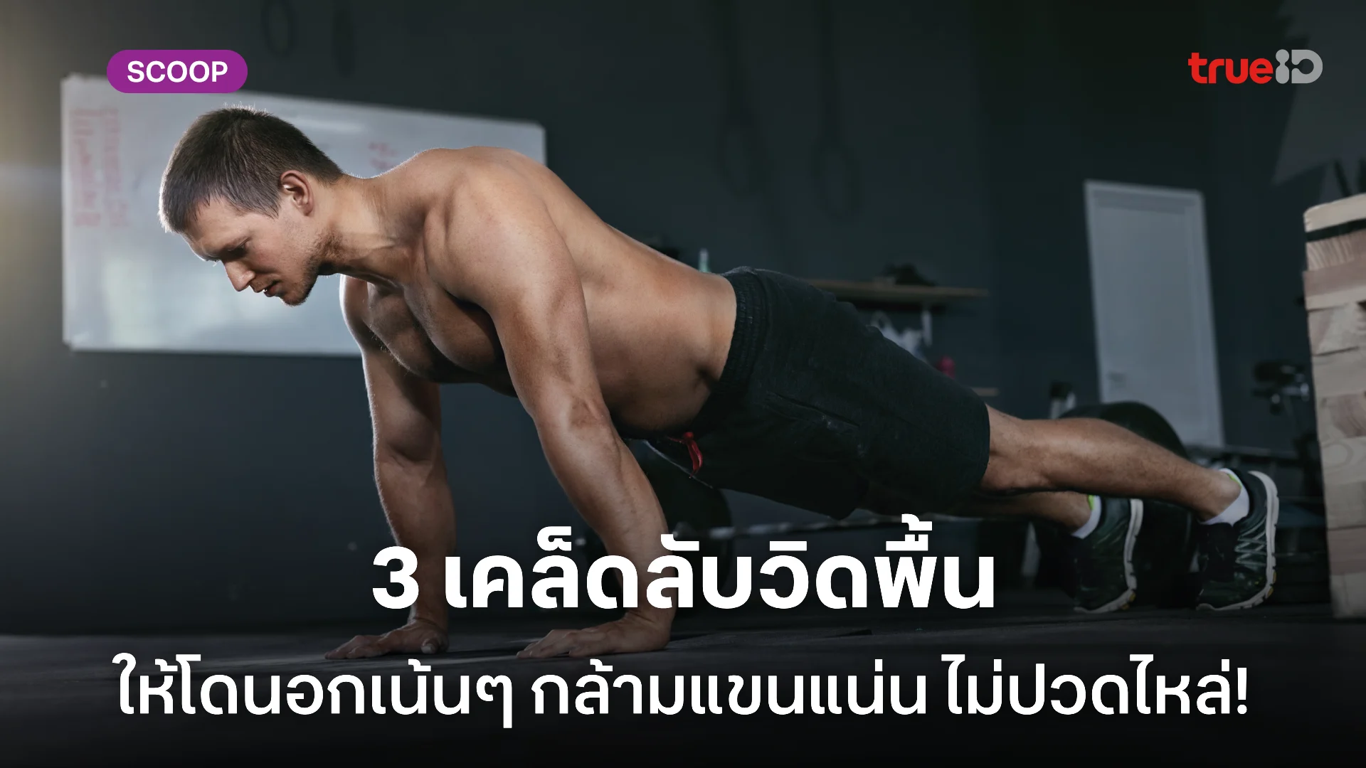 3 เคล็ดลับวิดพื้น ให้โดนอก กล้ามแขนแน่น ไม่ปวดไหล่! 3 เคล็ดลับวิดพื้น ให้โดนอก กล้ามแขนแน่น ไม่ปวดไหล่!