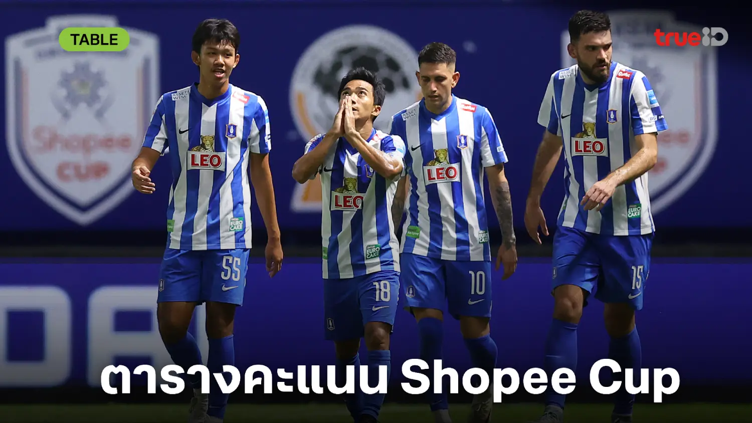 ตารางคะแนน ฟุตบอลช็อปปี้ คัพ 2025/26 อัปเดตล่าสุด อันดับ Shopee Cup