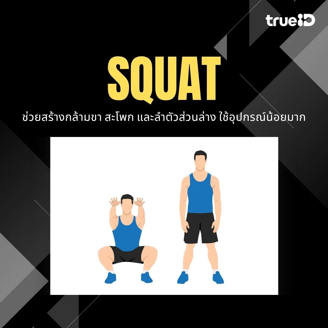 5 ท่าออกกำลังกาย สำหรับผู้ชาย ท่าเดียวปั้นกล้ามเน้นๆ มือใหม่