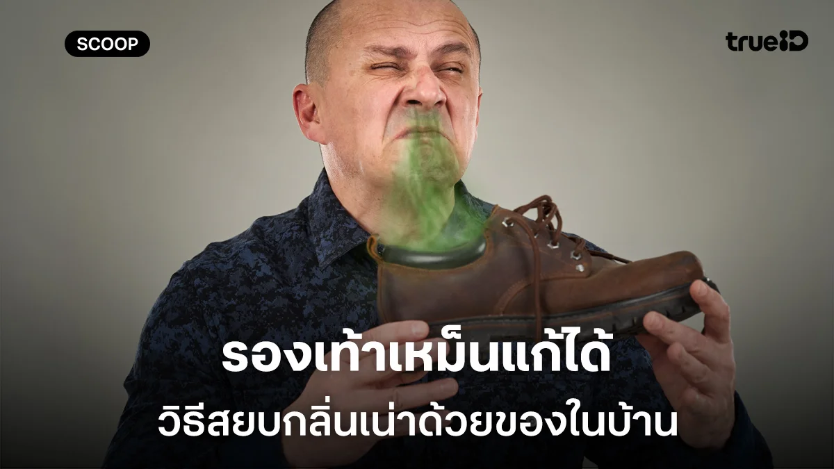 รองเท้าเหม็นแก้ได้ วิธีสยบกลิ่นเน่าด้วยของในบ้าน ถอดที่ไหนก็รอด
