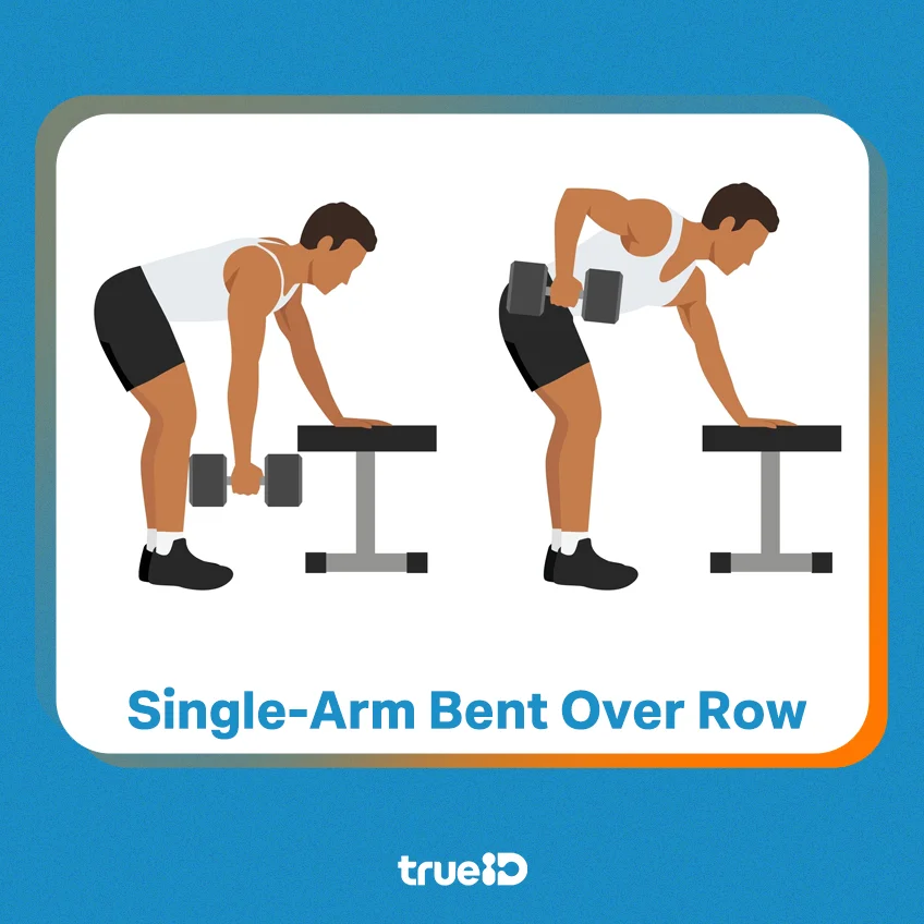 รวมท่า HIIT ดัมเบลข้างเดียว