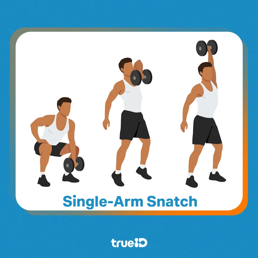 รวมท่า HIIT ดัมเบลข้างเดียว