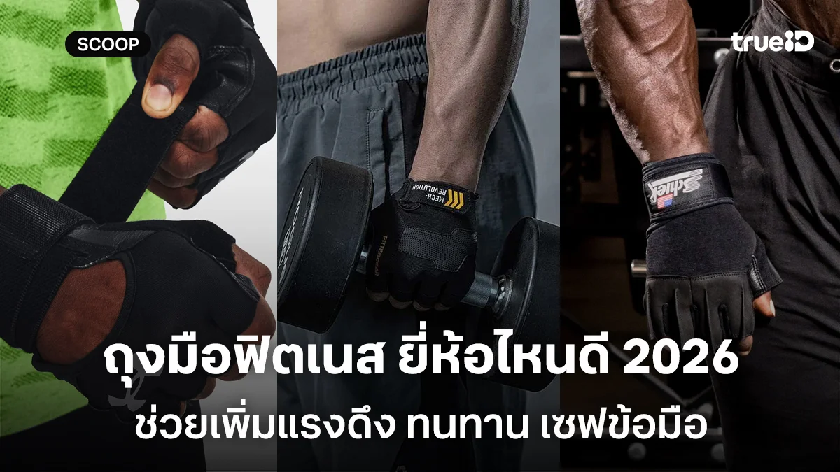 บอกลาหน้ามือพอ ถุงมือฟิตเนส ยี่ห้อไหนดี 2026 ช่วยเพิ่มแรงดึง ทนทาน เซฟข้อมือ