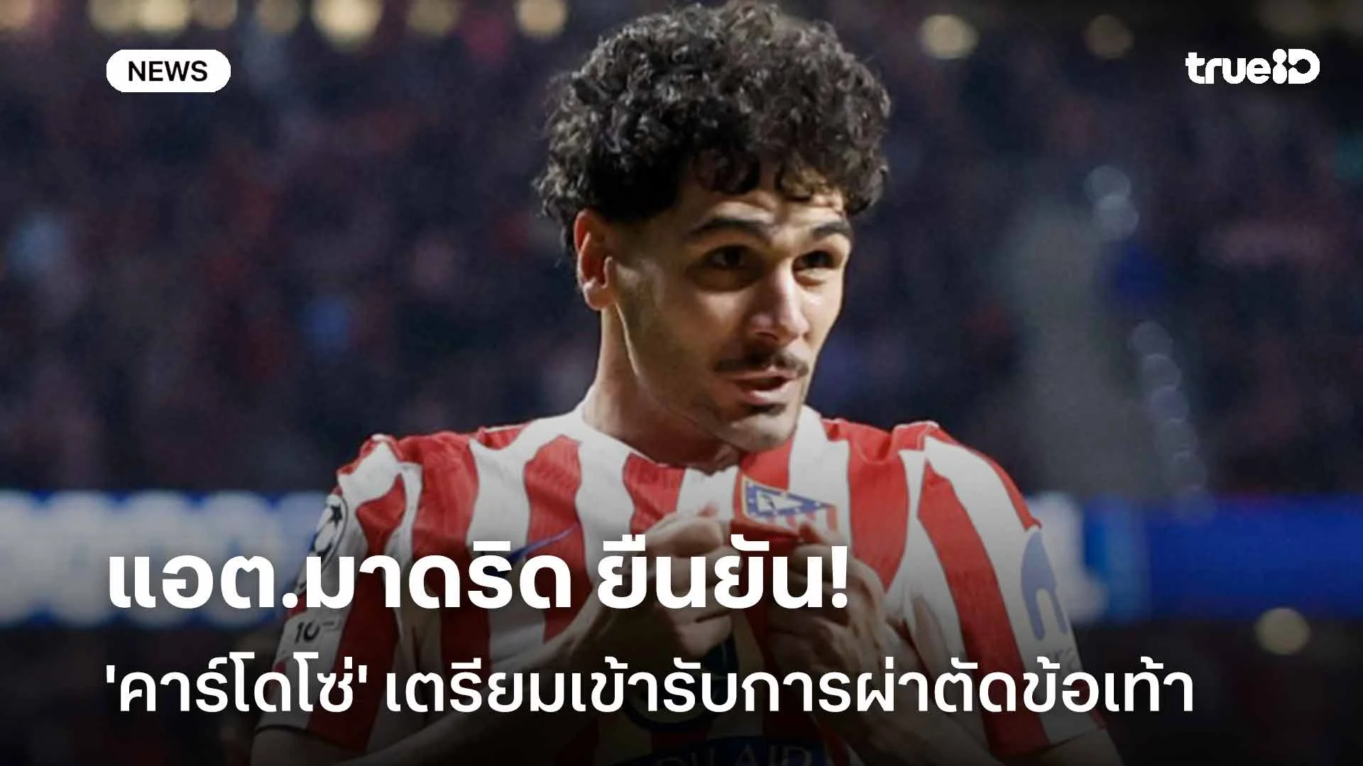 ข่าวร้าย!! แอต.มาดริด ยัน 'คาร์โดโซ่' เตรียมเข้ารับการผ่าตัดข้อเท้า ข่าวร้าย!! แอต.มาดริด ยัน 'คาร์โดโซ่' เตรียมเข้ารับการผ่าตัดข้อเท้า