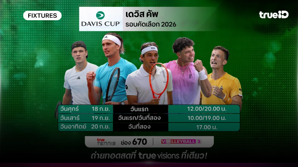 ดูสดเทนนิส เดวิส คัพ 2026 โปรแกรมเทนนิสเดวิส คัพ 2026 รอบคัดเลือก ดูสดเทนนิส เดวิส คัพ 2026 โปรแกรมเทนนิสเดวิส คัพ 2026 รอบคัดเลือก