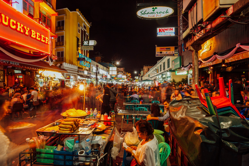ที่เที่ยวกรุงเทพ กลางคืน ถนนข้าวสาร