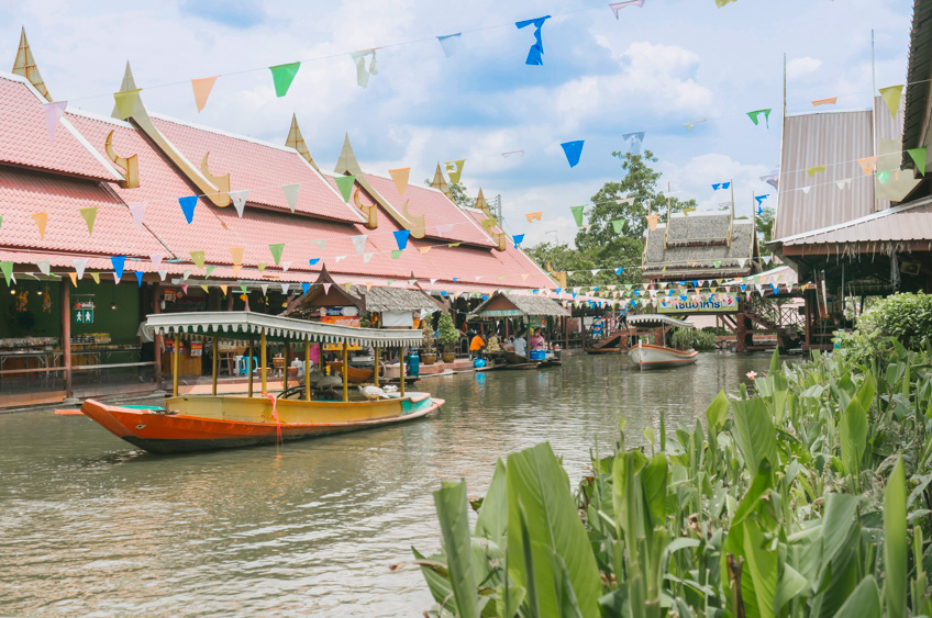 ตลาดน้ำทุ่งบัวชม ตลาดน้ำที่อยธุยา