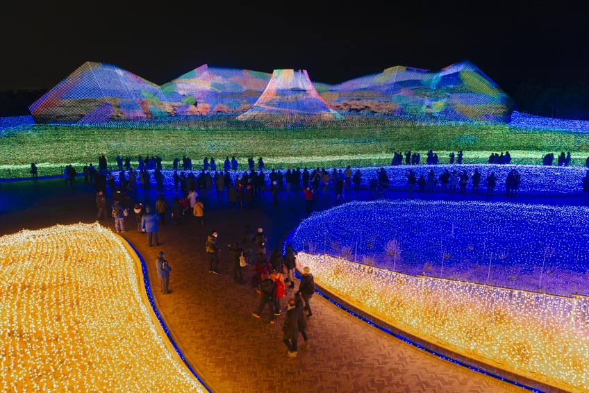 ที่เที่ยวญี่ปุ่นกุมภาพันธ์ Nabana No Sato 
