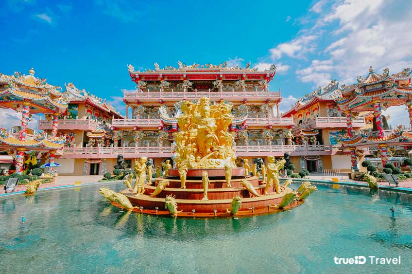 ที่เที่ยวชลบุรี วิหารเทพสถิตพระกิติเฉลิม ศาลเจ้านาจา อ่างศิลา