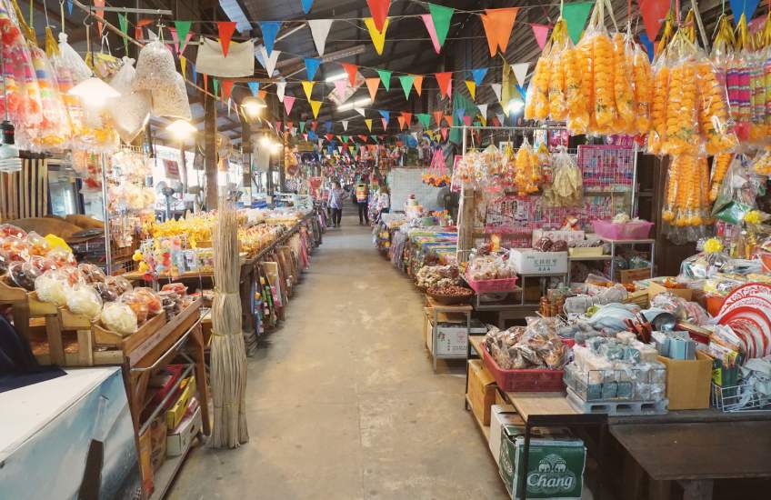 ตลาดคลองสวน 100 ปี ที่เที่ยวฉะเชิงเทรา