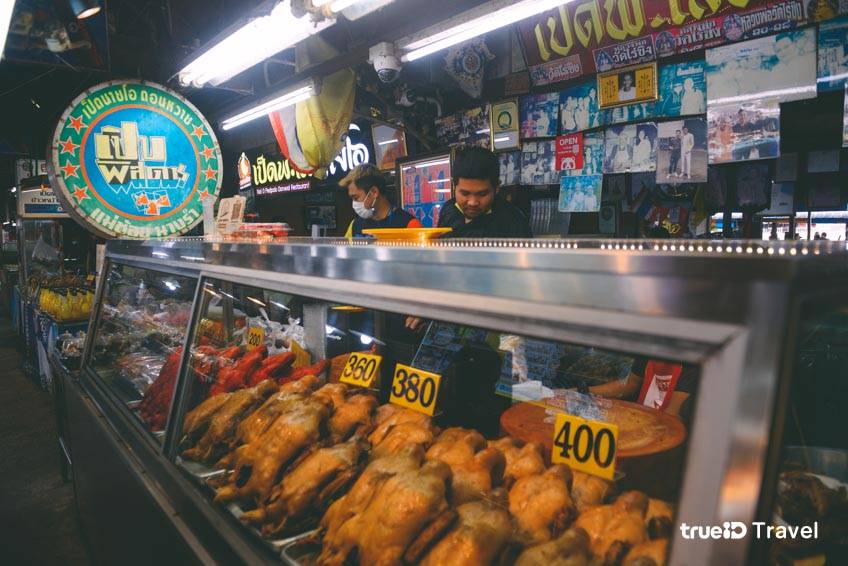 ตลาดน้ำดอนหวายนครปฐม เป็ดพะโล้ นายหนับ
