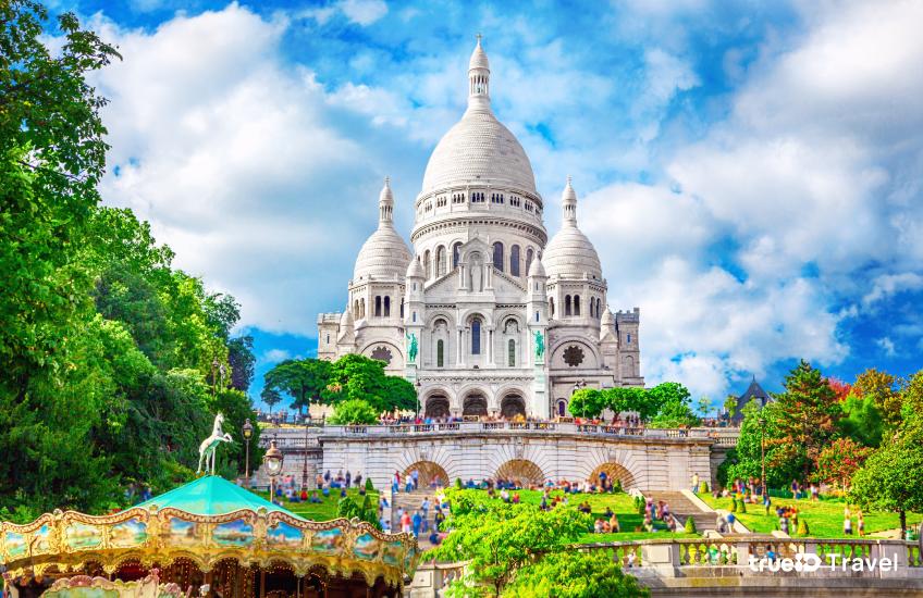 The Basilica of the Sacré-Coeur Montmartre ที่เที่ยวปารีส ฝรั่งเศส