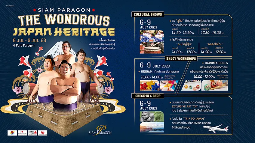 The Wondrous Japan Heritage: Experience the Powerful Spirit of Sumo at Siam Paragon