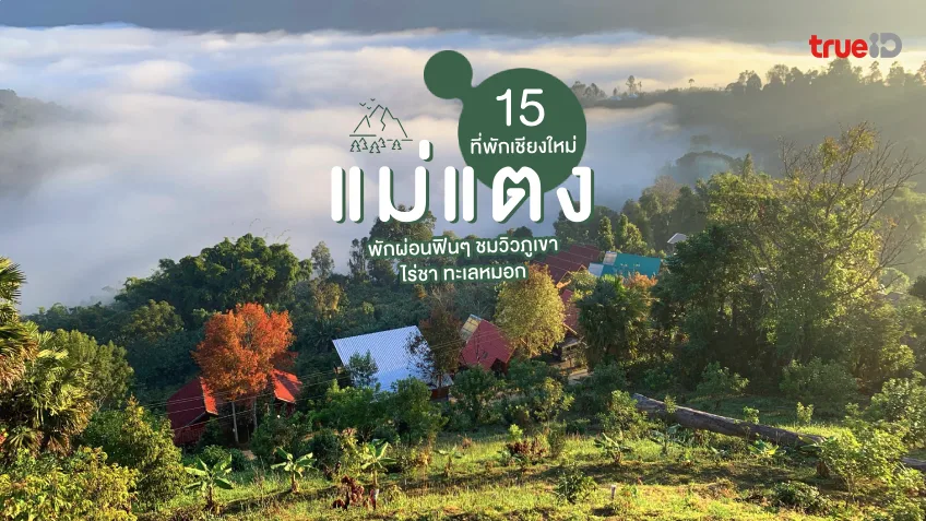 15 ที่พักแม่แตง เชียงใหม่ 2023 พักผ่อนฟินๆ ชมวิวภูเขา ไร่ชา ทะเลหมอก