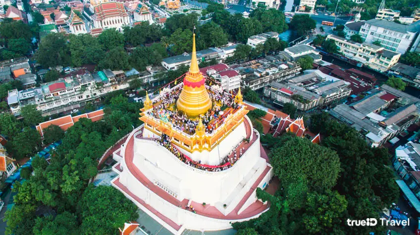 งานวัด ภูเขาทอง 2568 ห่มผ้าแดง วัดสระเกศ