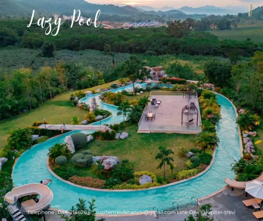 ที่พักเขาใหญ่ สระว่ายน้ำ Jupiter Trevi Resort and Spa
