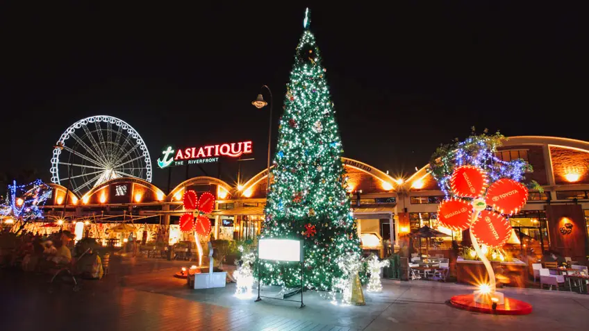 ที่เที่ยวคริสต์มาส 2024 กรุงเทพ เอเชียทีค เดอะ ริเวอร์ฟรอนท์ 