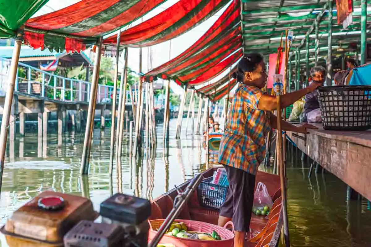 ตลาดน้ำวัดตะเคียน นนทบุรี ตลาดน้ำ
