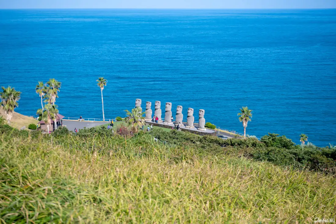 รูปปั้นโมอาย (Moai) Sun Messe Nichinan จังหวัดมิยาซากิ