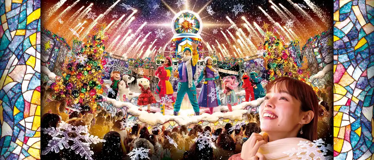 คริสต์มาส 2025 โอซาก้า ญี่ปุ่น USJ ต้นคริสต์มาส งานไฟประดับ