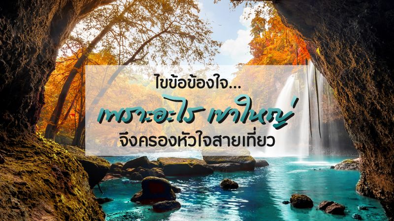 ไขข้อข้องใจ… เพราะอะไร “เขาใหญ่” จึงครองหัวใจสายเที่ยว?
