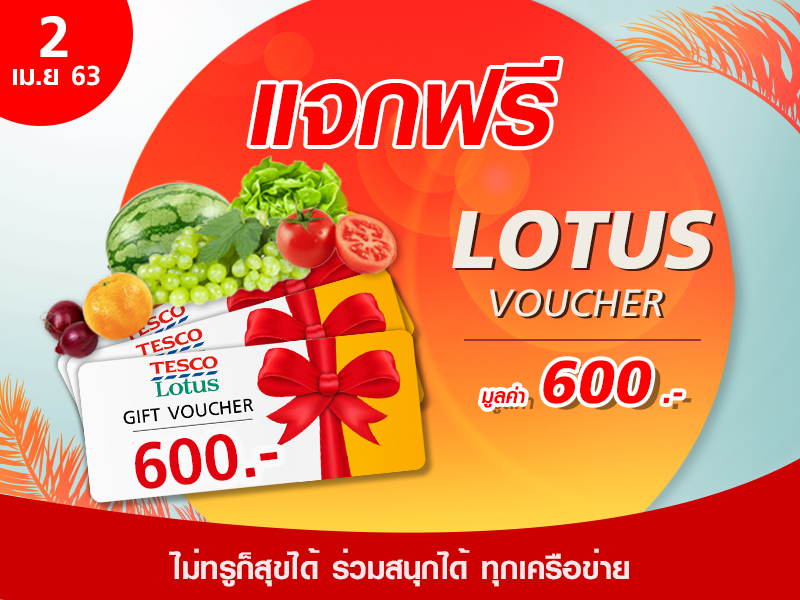 Tesco Lotus Voucher 600 บาท