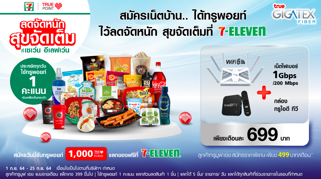 TrueOnline สมัครเน็ตบ้าน ได้ทรูพอยท์