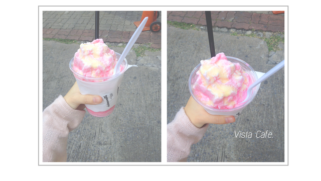 ปังเย็นนมชมพู at Vista Café