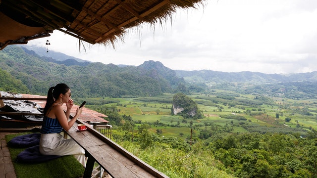 Magic view at Magic Moutain Cafe ภูลังกา