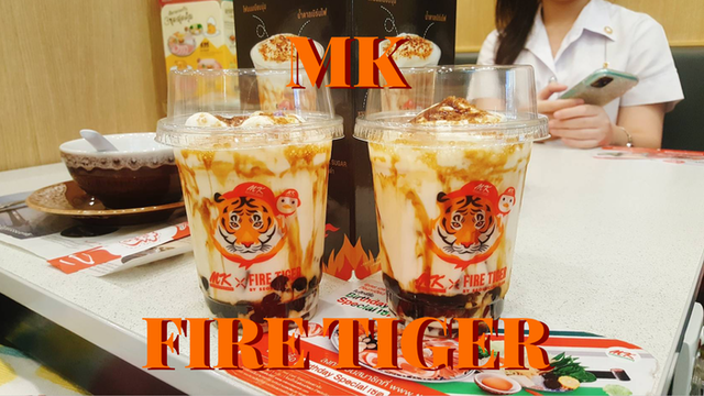 รีวิวนมสดไข่มุกพี่เสือพ่นไฟ เมนูใหม่ใน MK ส่งท้ายปี 2562 : MK x FIRE TIGER