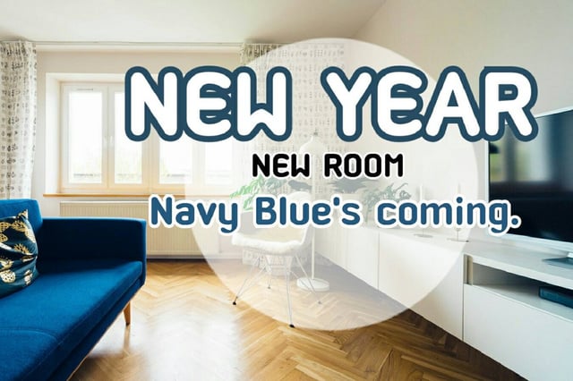 New Year New Room, Navy Blue’s coming. ต้อนรับปีใหม่ด้วยสี Navy Blue.