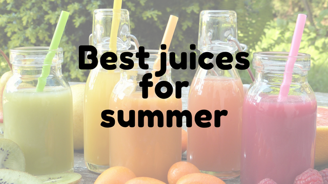 Best juices for summer