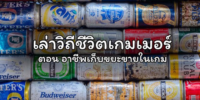 เล่าวิถีชีวิตเกมเมอร์ ตอน อาชีพเก็บขยะขายในเกม