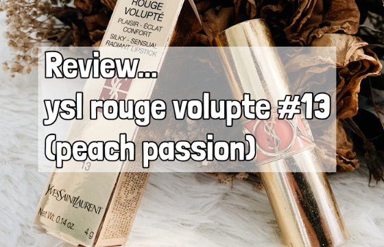 รีวิว..ลิป ysl rouge volupte #13 peach passion