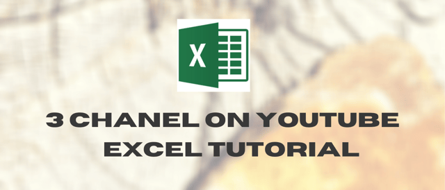 รวม 3 channel ใน YouTube สอนใช้ Excel ฟรี
