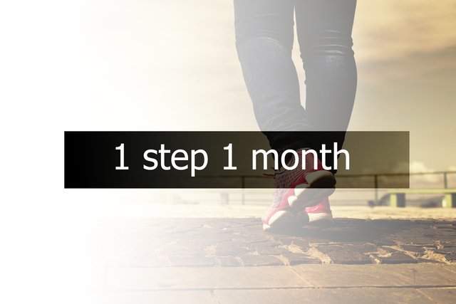 1 step 1 month (1 ก้าว 1 เดือน)