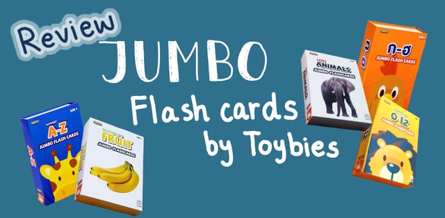 รีวิว Jumbo Flash cards by Toybies