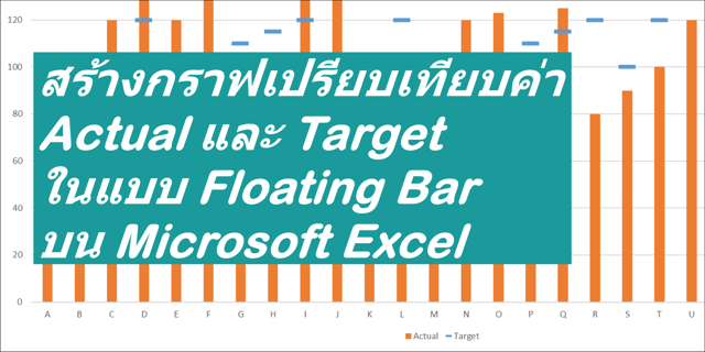 Target Formula Float สร้างกราฟเปรียบเทียบค่า Actual และ Target ในแบบ Floating Bar บน ...