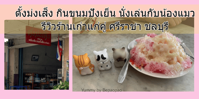 ตั้งม่งเส็ง กินขนมปังเย็น นั่งเล่นกับน้องแมว รีวิวร้านเก่าแก่คู่ ศรีราชา ชลบุรี