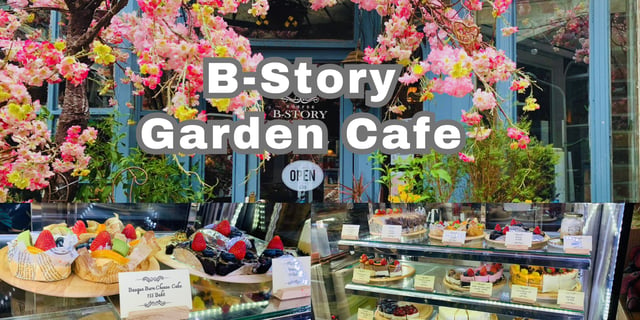 คาเฟ่ติดรถไฟฟ้า B-Story Garden Cafe & Restaurants
