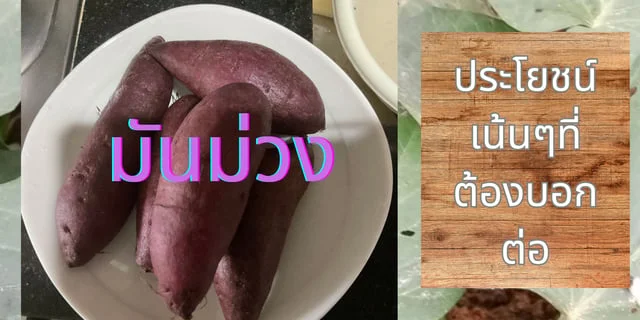 ชวนกินมันม่วง ของกินอร่อย ประโยชน์มากล้น Purple sweet potato