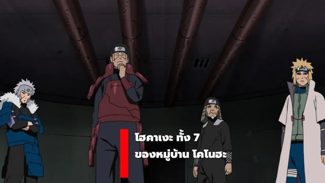 โฮคาเงะทั้งหมดที่ปรากฏออกมาในโลกนินจา ( Naruto )