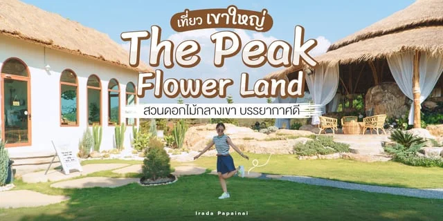 คาเฟ่เปิดใหม่ เขาใหญ่ The Peak Flower Land สวนดอกไม้กลางเขา บรรยากาศดี นครราชสีมา