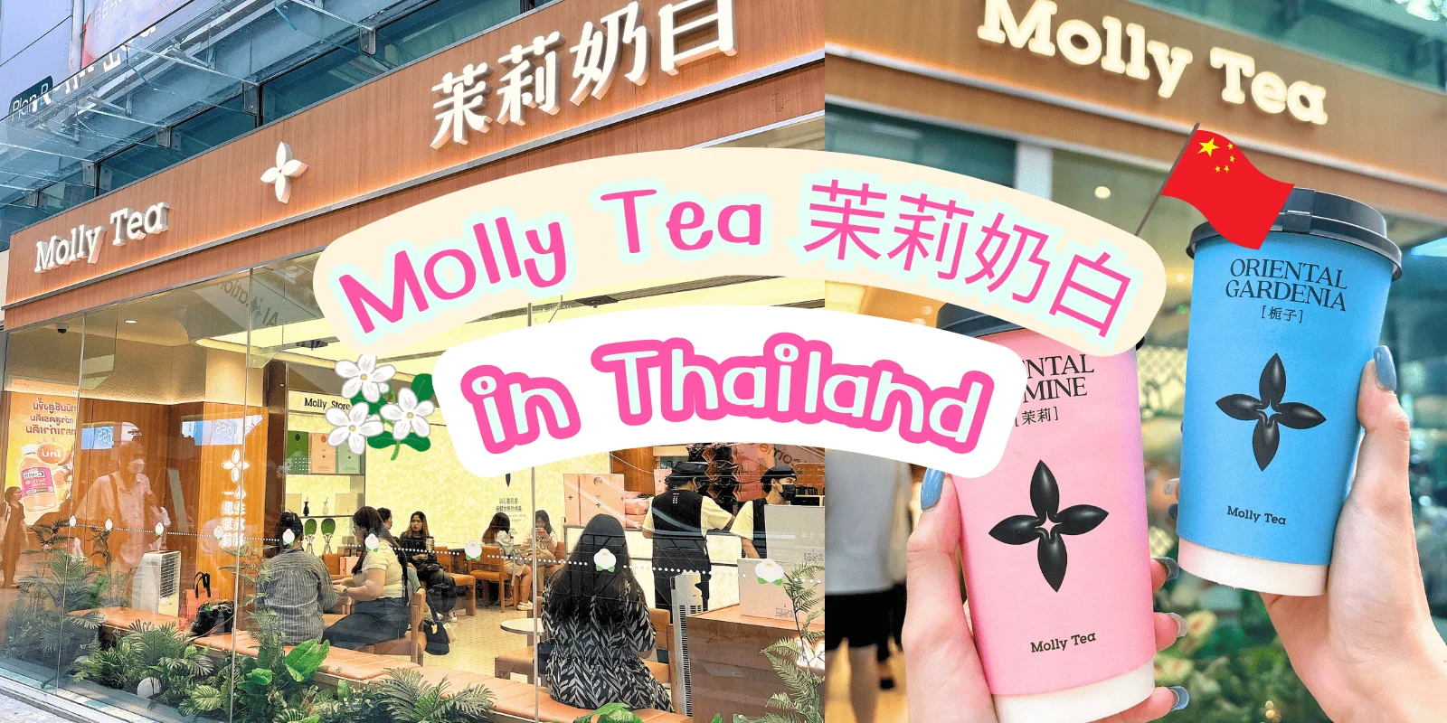 Molly Tea 茉莉奶白 in Thailand - SIAM SQUARE